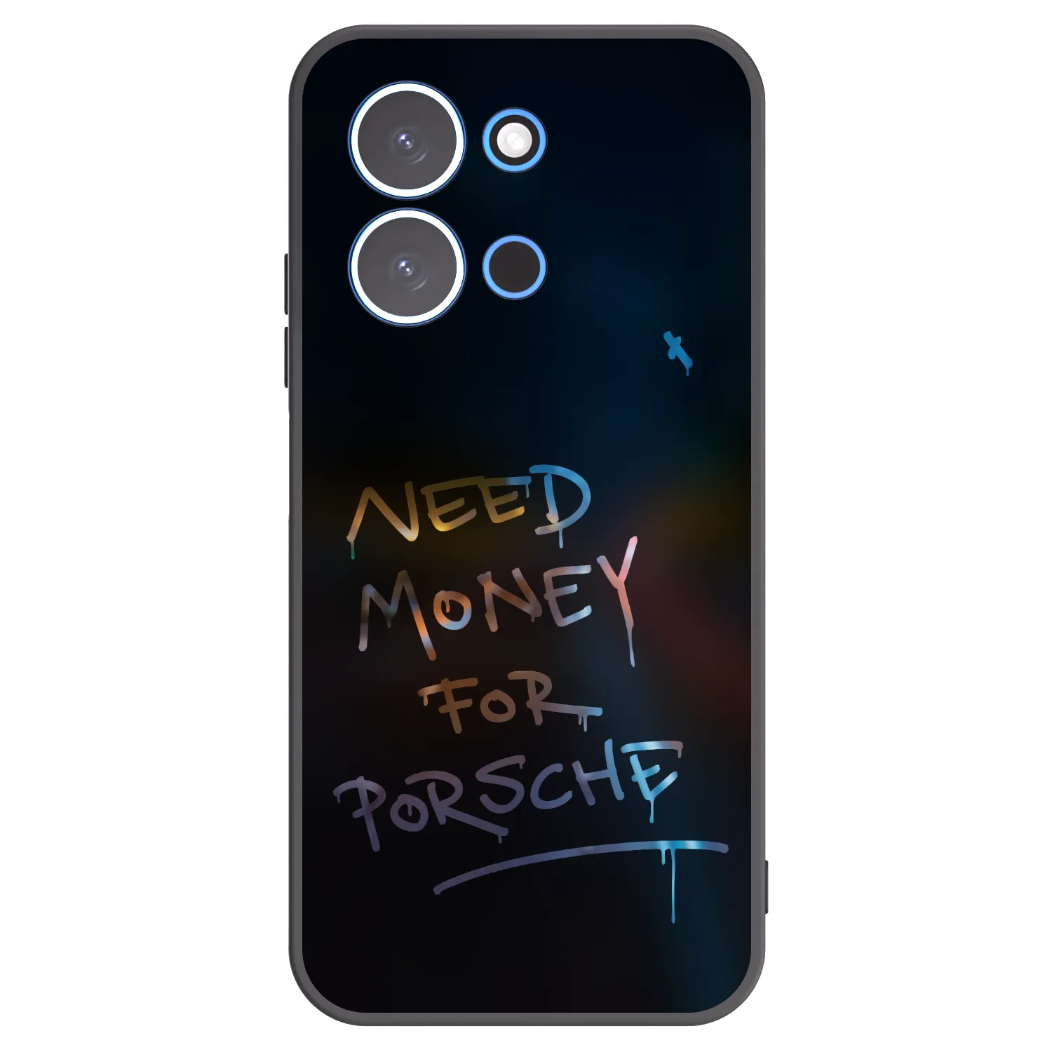 Picasee Xiaomi Redmi 15C 4G Hülle - Schwarzes Silikon - Neon Nights