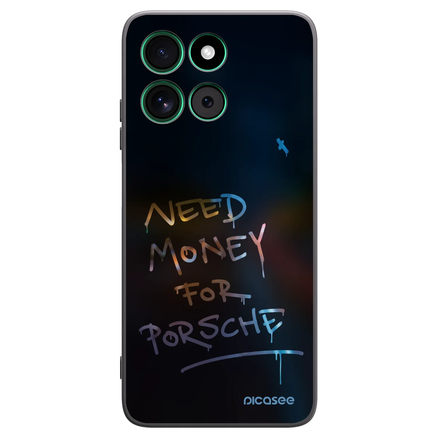 Picasee Motorola Moto G57 Power Hülle - Schwarzes Silikon - Neon Nights
