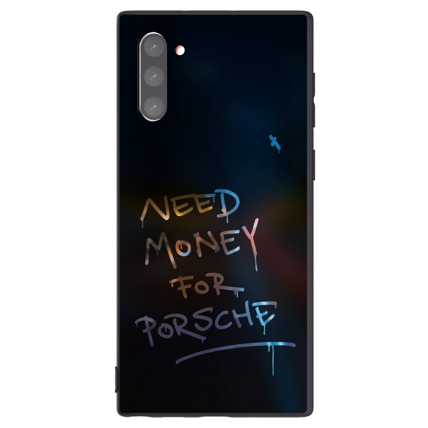 Picasee Samsung Galaxy Note 10 N970F Hülle - Schwarzes Silikon - Neon Nights
