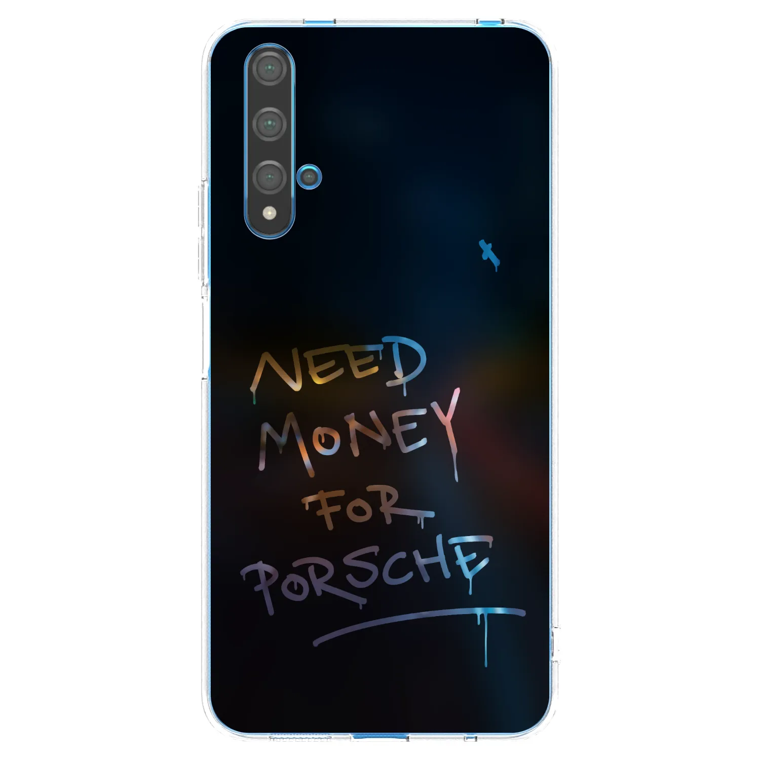 Picasee Huawei Nova 5T Hülle - Transparentes Silikon - Neon Nights