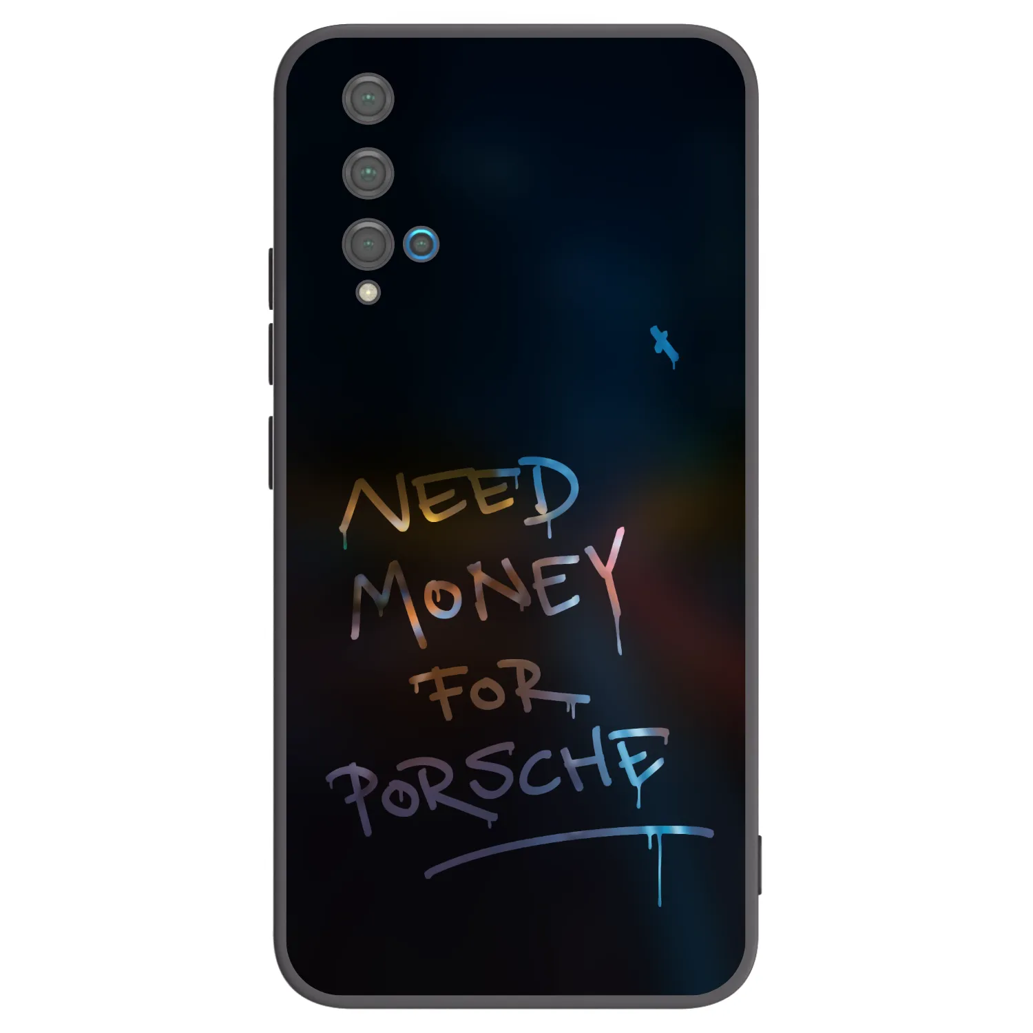 Picasee Huawei Nova 5T Hülle - Schwarzes Silikon - Neon Nights