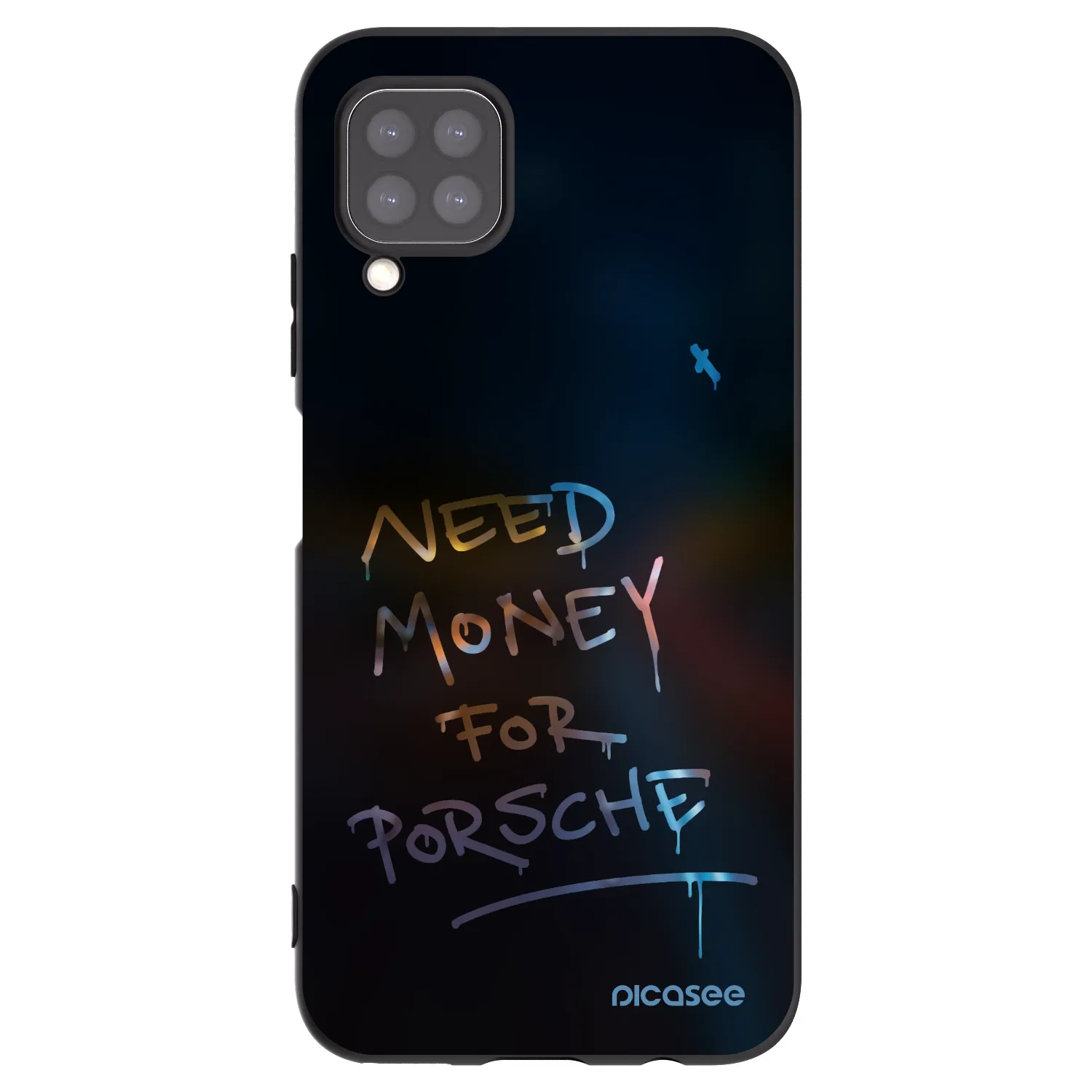 Picasee Huawei P40 Lite Hülle - Schwarzes Silikon - Neon Nights