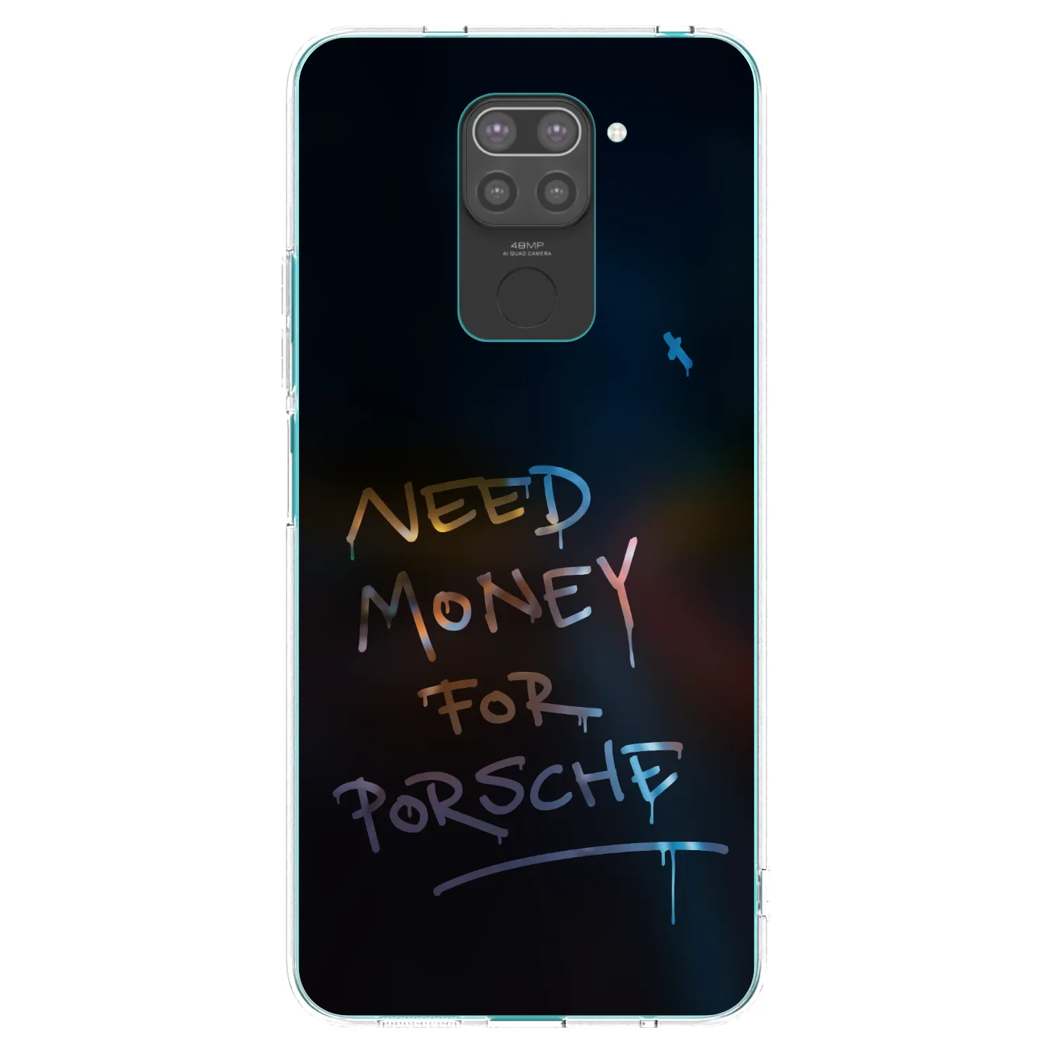 Picasee Xiaomi Redmi Note 9 Hülle - Schwarzes Silikon - Neon Nights