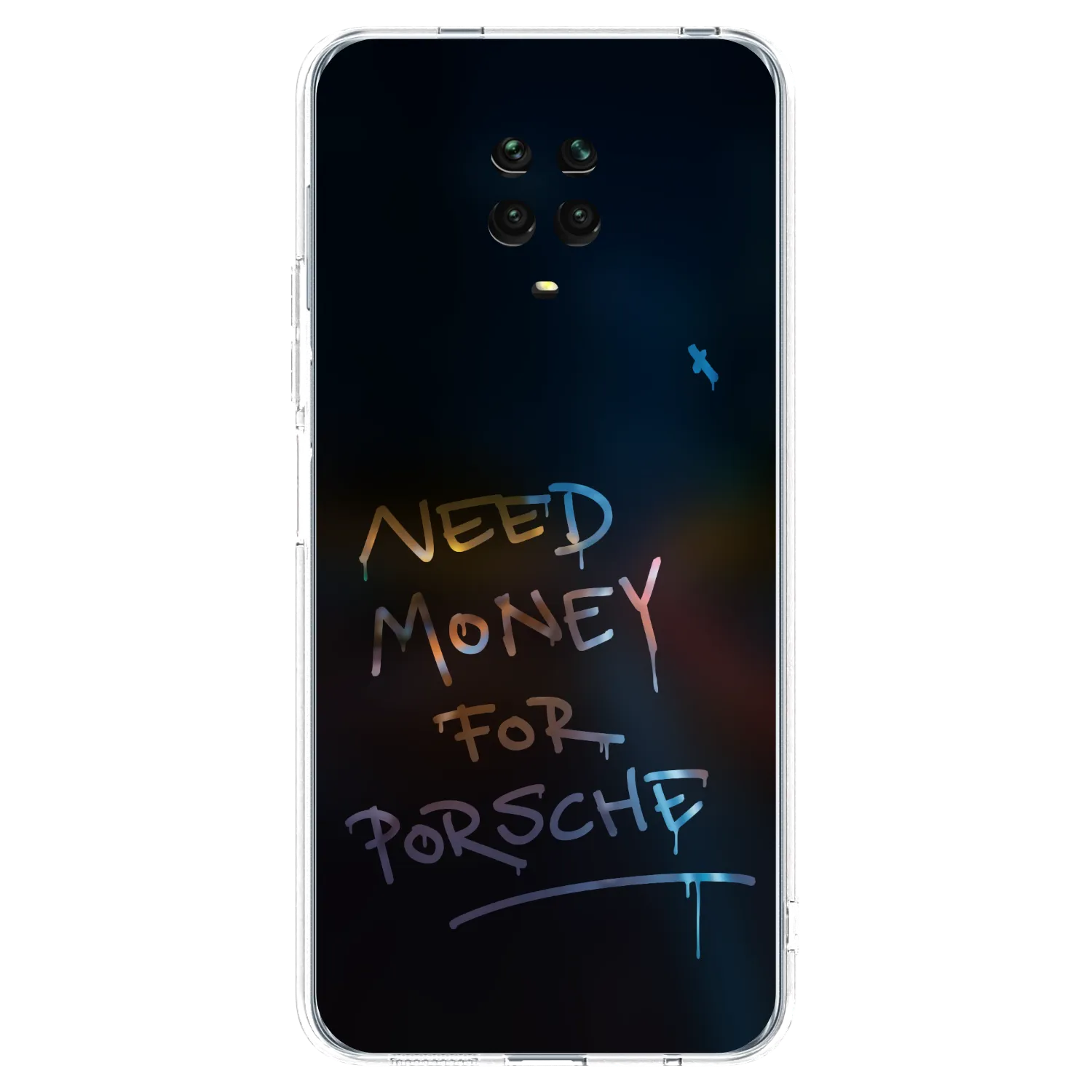 Picasee Xiaomi Redmi Note 9S Hülle - Transparentes Silikon - Neon Nights