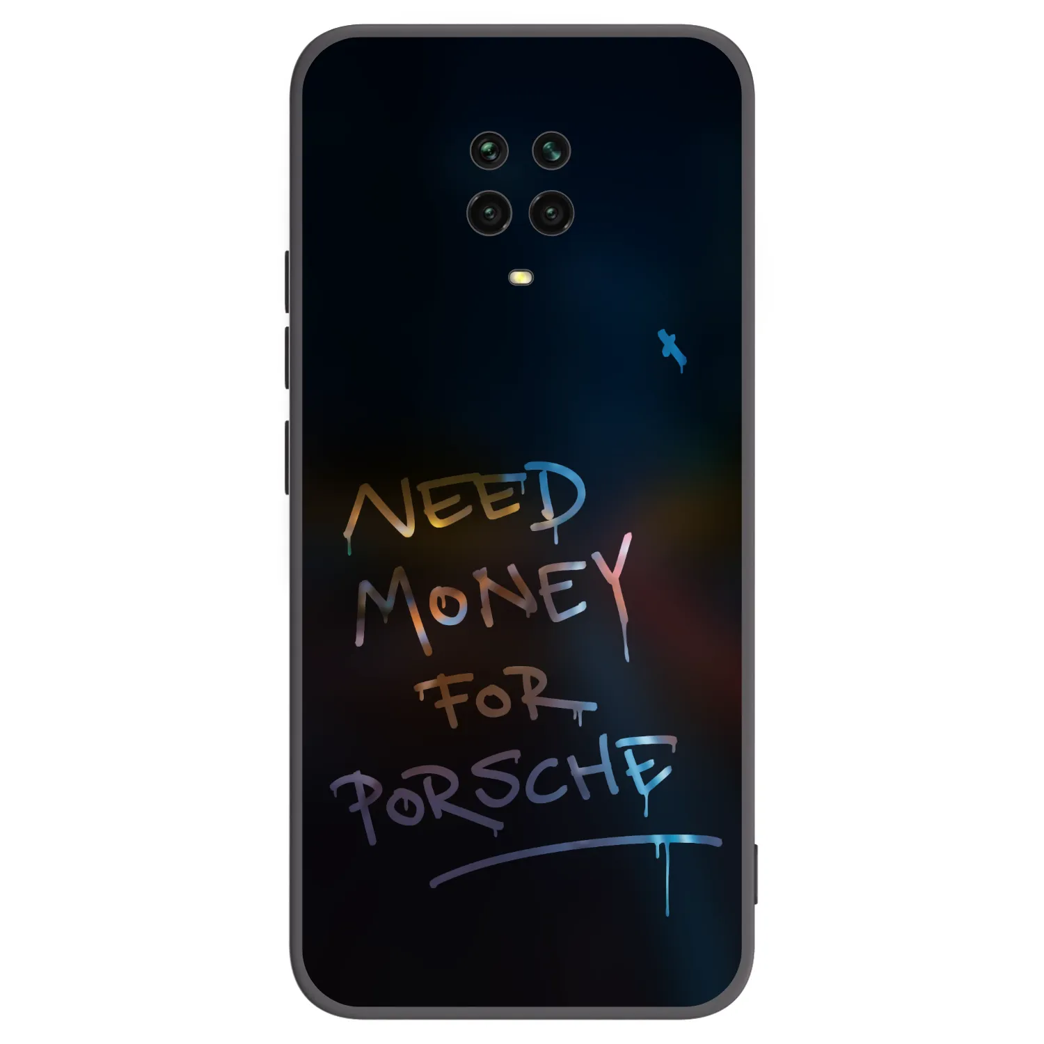 Picasee Xiaomi Redmi Note 9S Hülle - Schwarzes Silikon - Neon Nights
