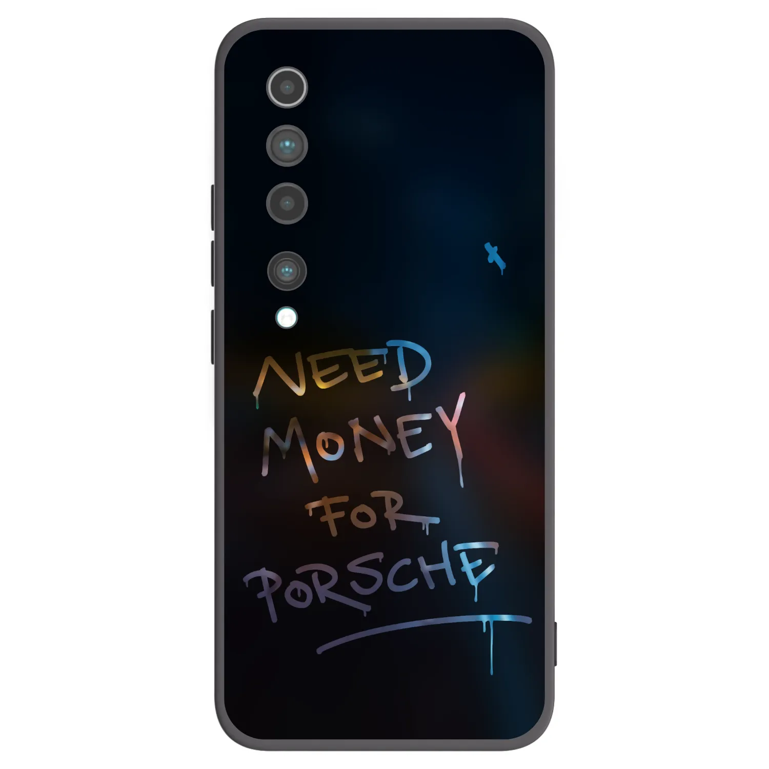 Picasee Xiaomi Mi 10 Hülle - Schwarzes Silikon - Neon Nights