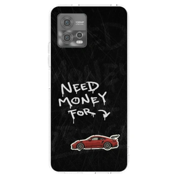 Picasee Motorola Moto G72 Hülle - Transparentes Silikon - Track Mode