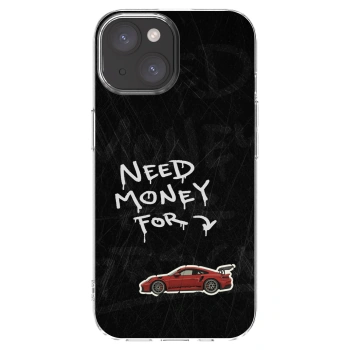 Picasee Apple iPhone 15 Hülle - Transparentes Silikon - Track Mode