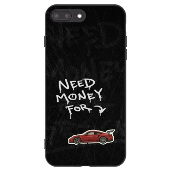 Picasee Apple iPhone 8 Plus Hülle - Schwarzes Silikon - Track Mode