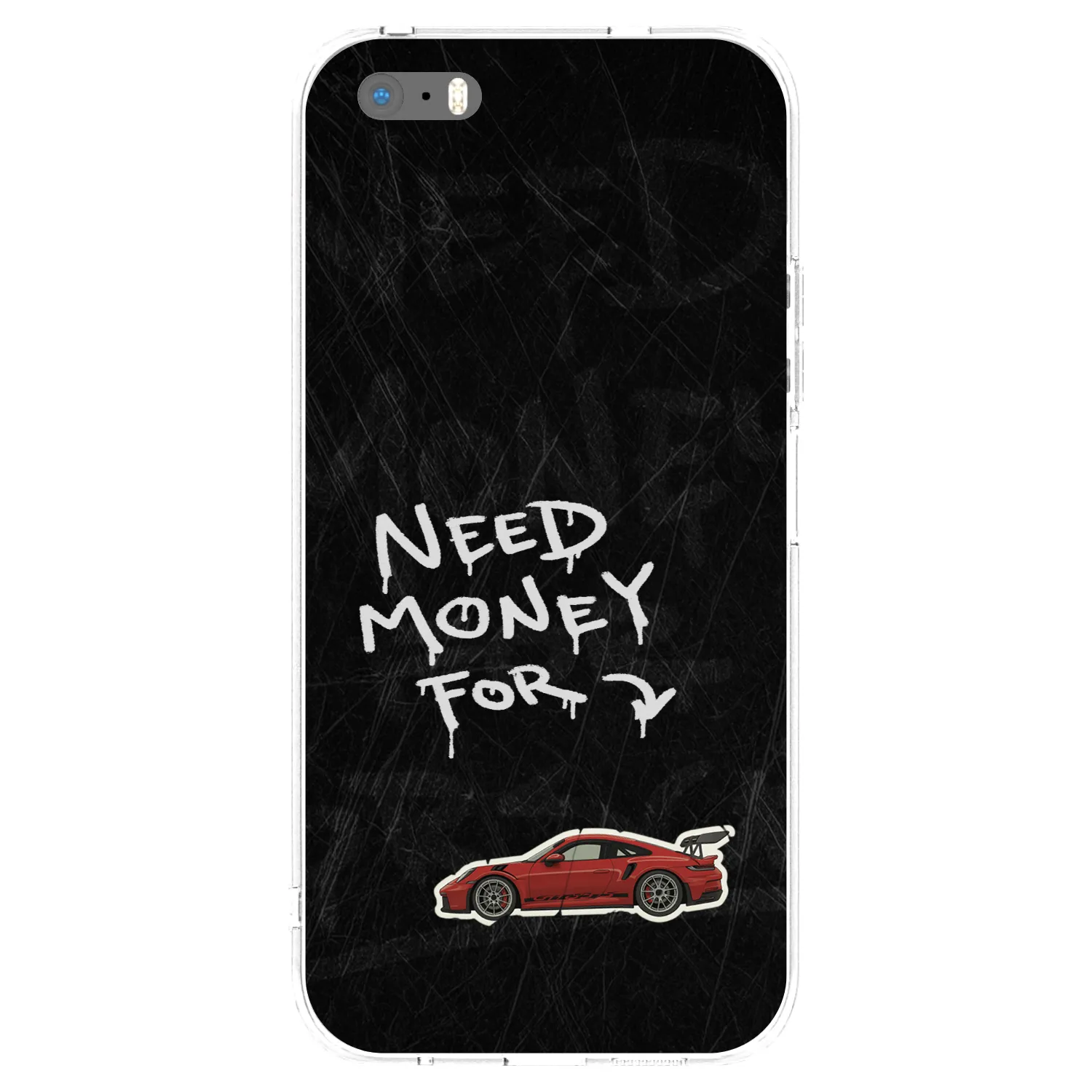 Picasee Apple iPhone 5/5S/SE Hülle - Transparentes Silikon - Track Mode