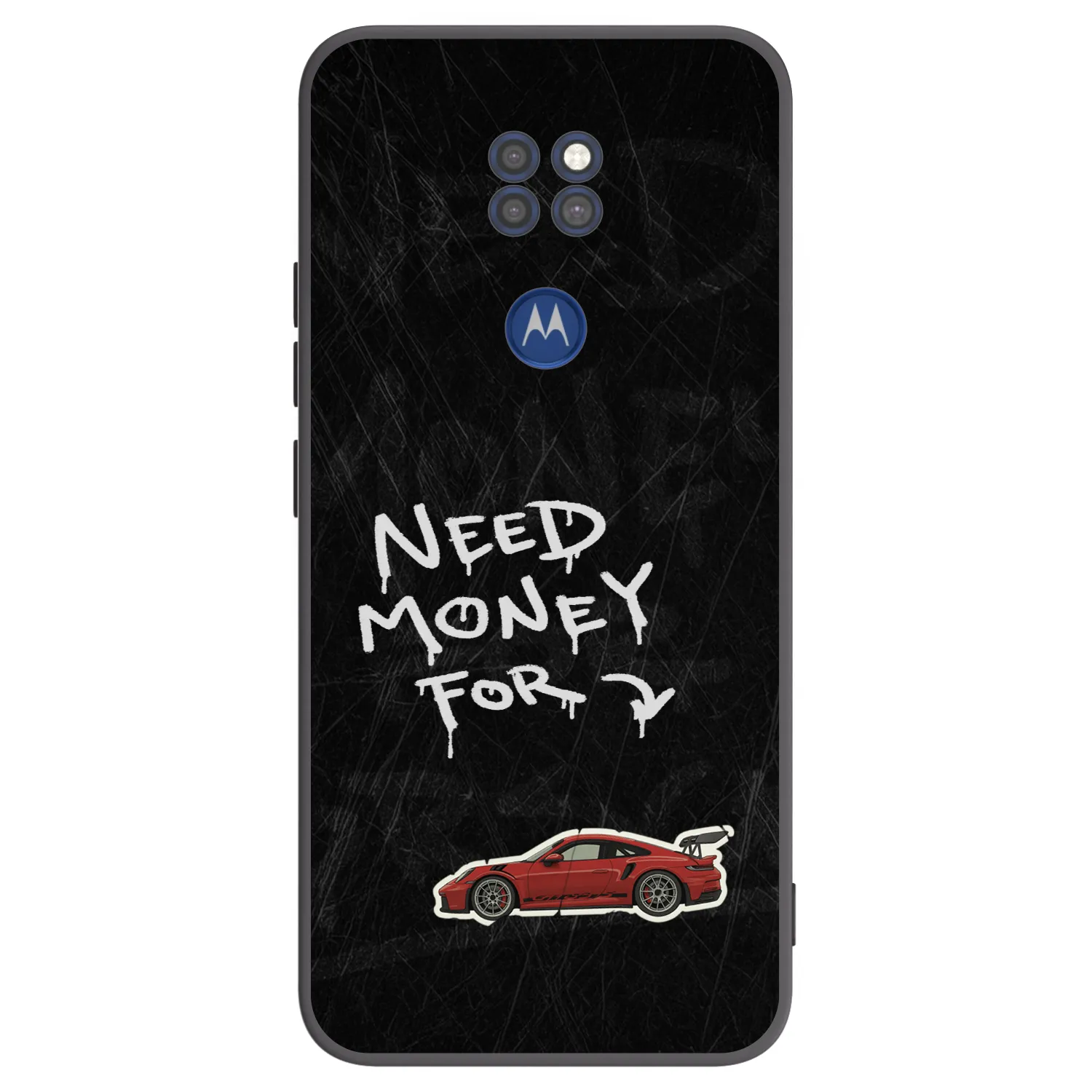 Picasee Motorola Moto G9 Play Hülle - Schwarzes Silikon - Track Mode