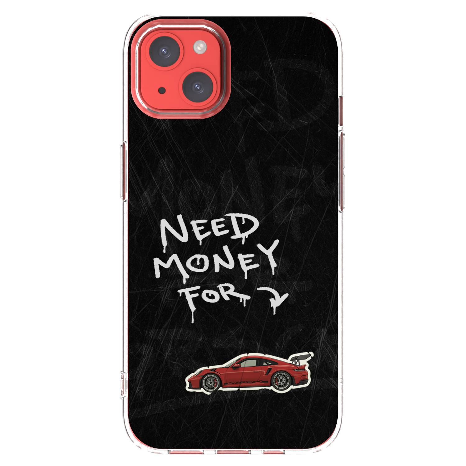 Picasee Apple iPhone 13 Hülle - Transparentes Silikon - Track Mode