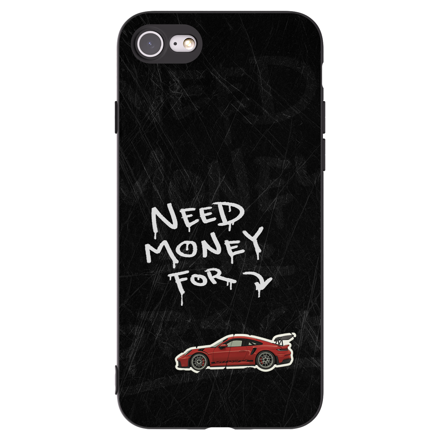 Picasee Apple iPhone SE 2022 Hülle - Schwarzes Silikon - Track Mode