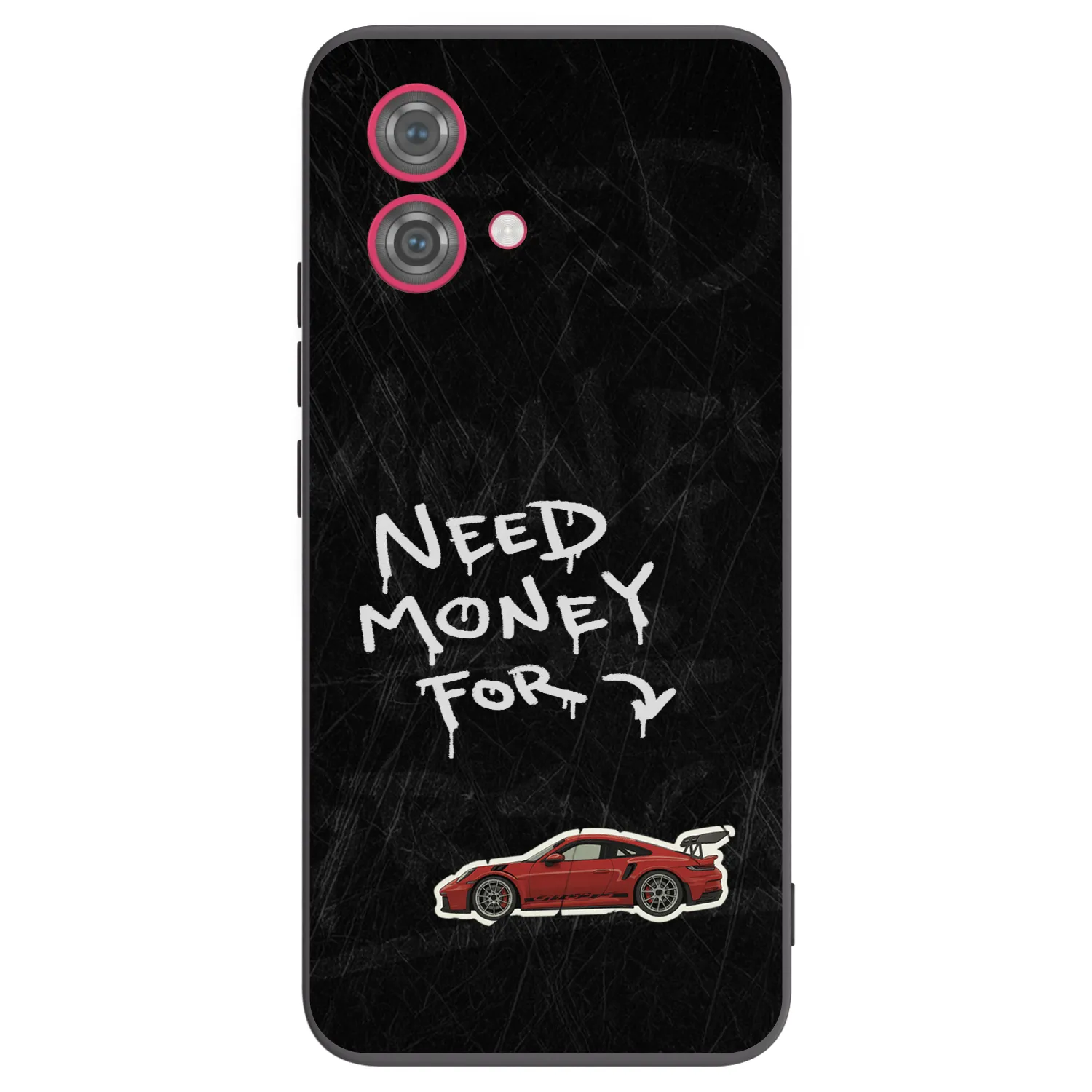 Picasee Motorola Moto G84 5G Hülle - Schwarzes Silikon - Track Mode