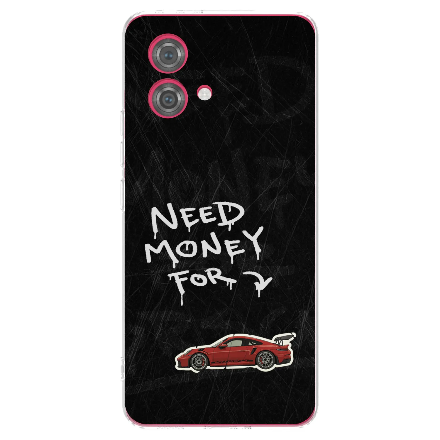 Picasee Motorola Moto G84 5G Hülle - Transparentes Silikon - Track Mode