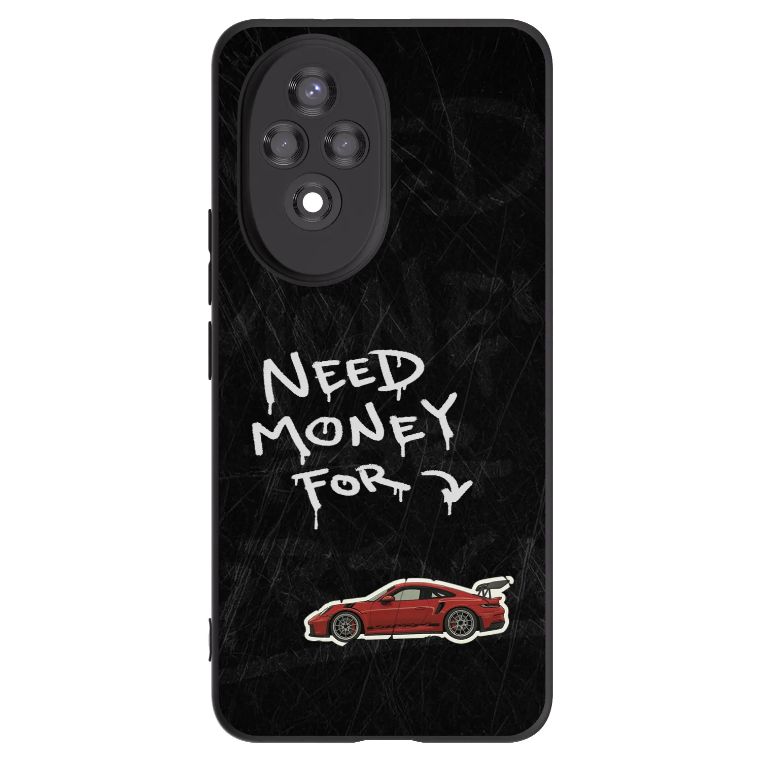 Picasee Honor 200 5G Hülle - Schwarzes Silikon - Track Mode