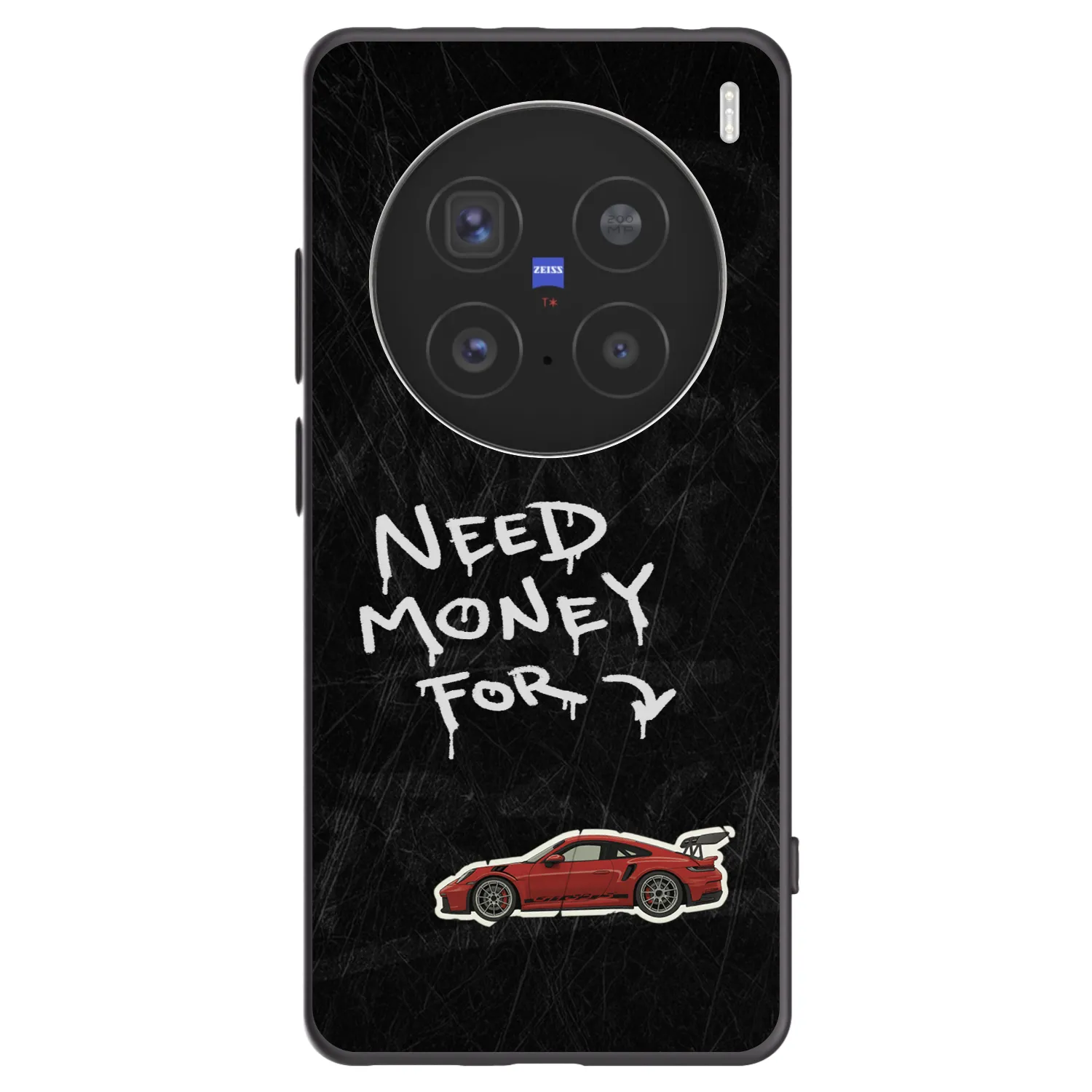 Picasee Vivo X200 Pro Hülle - Schwarzes Silikon - Track Mode