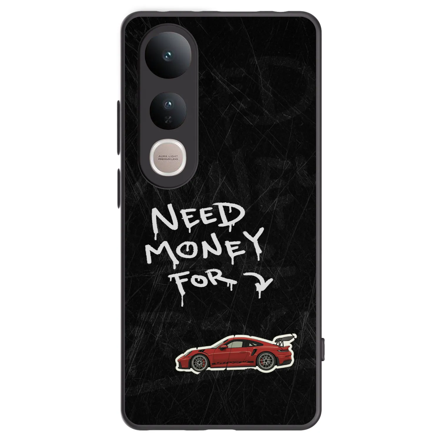 Picasee Vivo V50 Lite 5G Hülle - Schwarzes Silikon - Track Mode