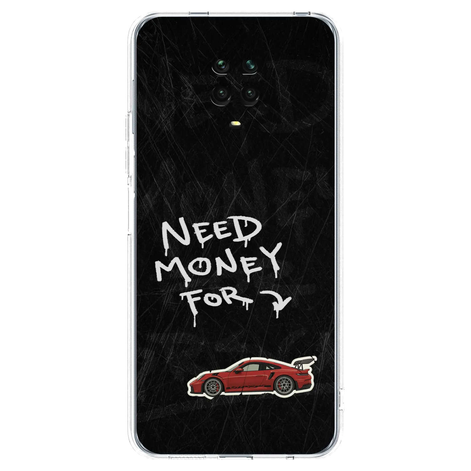 Picasee Xiaomi Redmi Note 9S Hülle - Transparentes Silikon - Track Mode