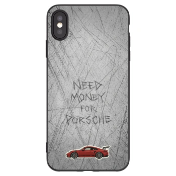 Picasee Apple iPhone XS Max Hülle - Schwarzes Silikon - Garage Scratch