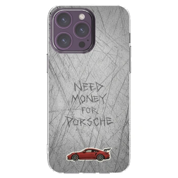Picasee Apple iPhone 14 Pro Max Hülle - Transparentes Silikon - Garage Scratch