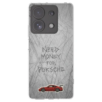 Picasee Xiaomi Redmi Note 13 Pro 4G Hülle - Transparentes Silikon - Garage Scratch