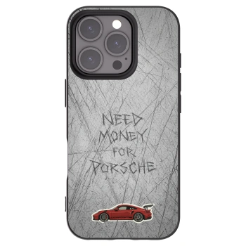 Picasee Apple iPhone 16 Pro Hülle - Schwarzes Silikon - Garage Scratch
