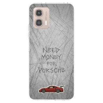 Picasee Motorola Moto G53 5G Hülle - Transparentes Silikon - Garage Scratch