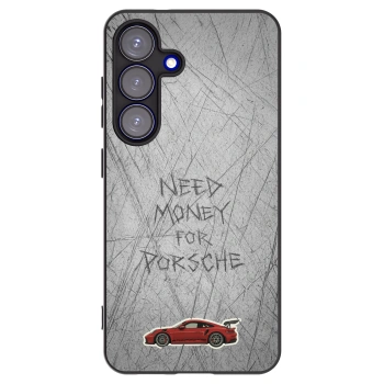 Picasee Samsung Galaxy S25 5G Hülle - Schwarzes Silikon - Garage Scratch