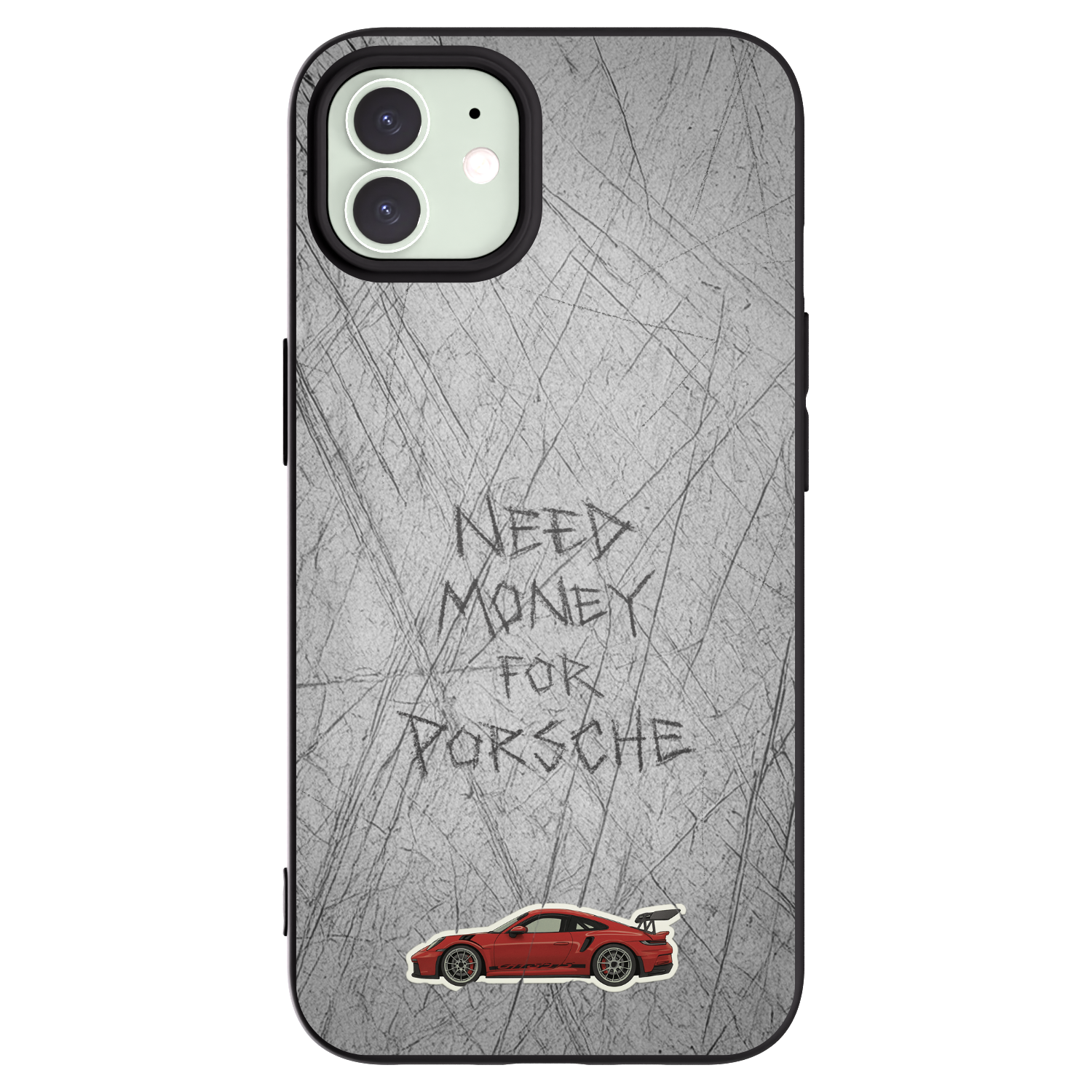 Picasee Apple iPhone 12 Hülle - Schwarzes Silikon - Garage Scratch