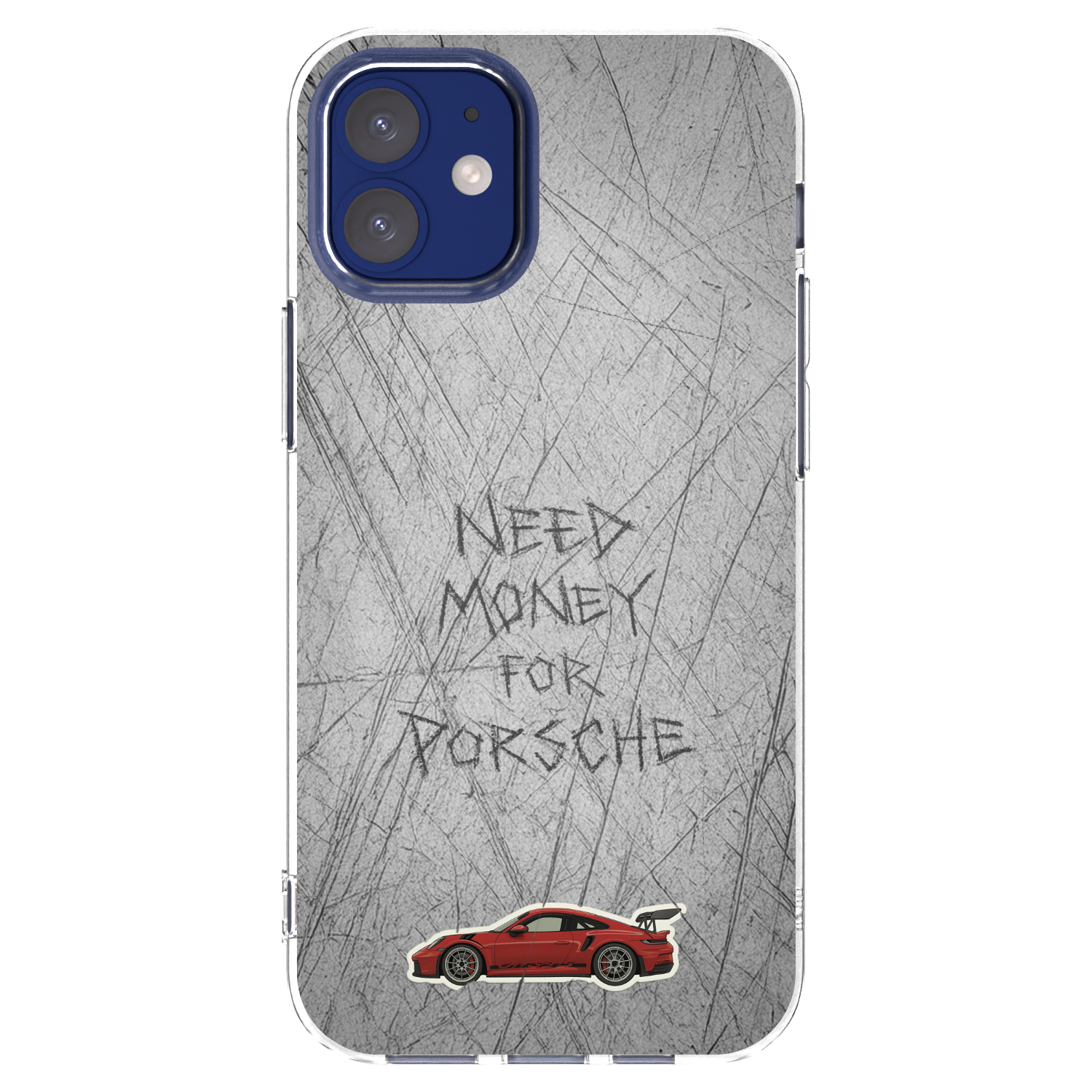 Picasee Apple iPhone 12 mini Hülle - Transparentes Silikon - Garage Scratch