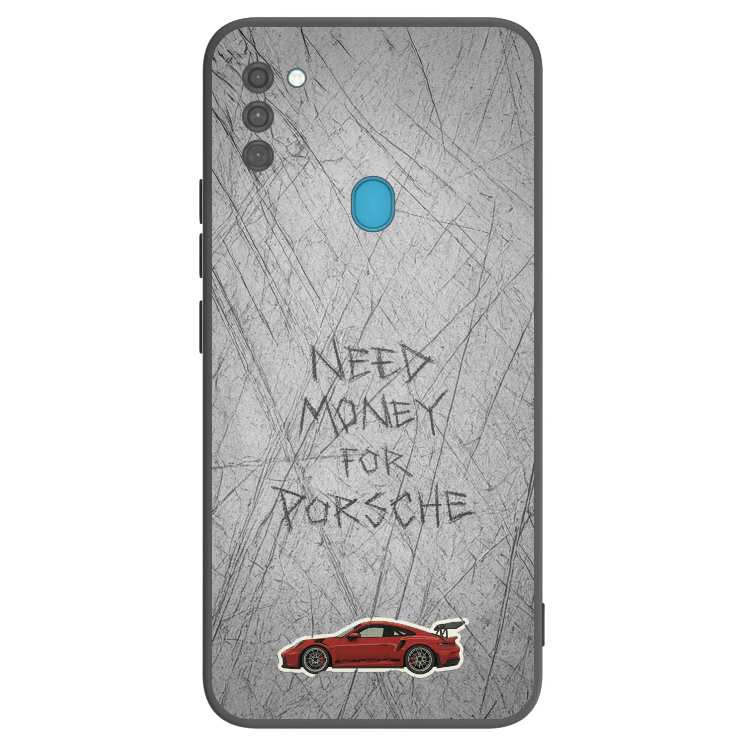 Picasee Samsung Galaxy M11 Hülle - Schwarzes Silikon - Garage Scratch