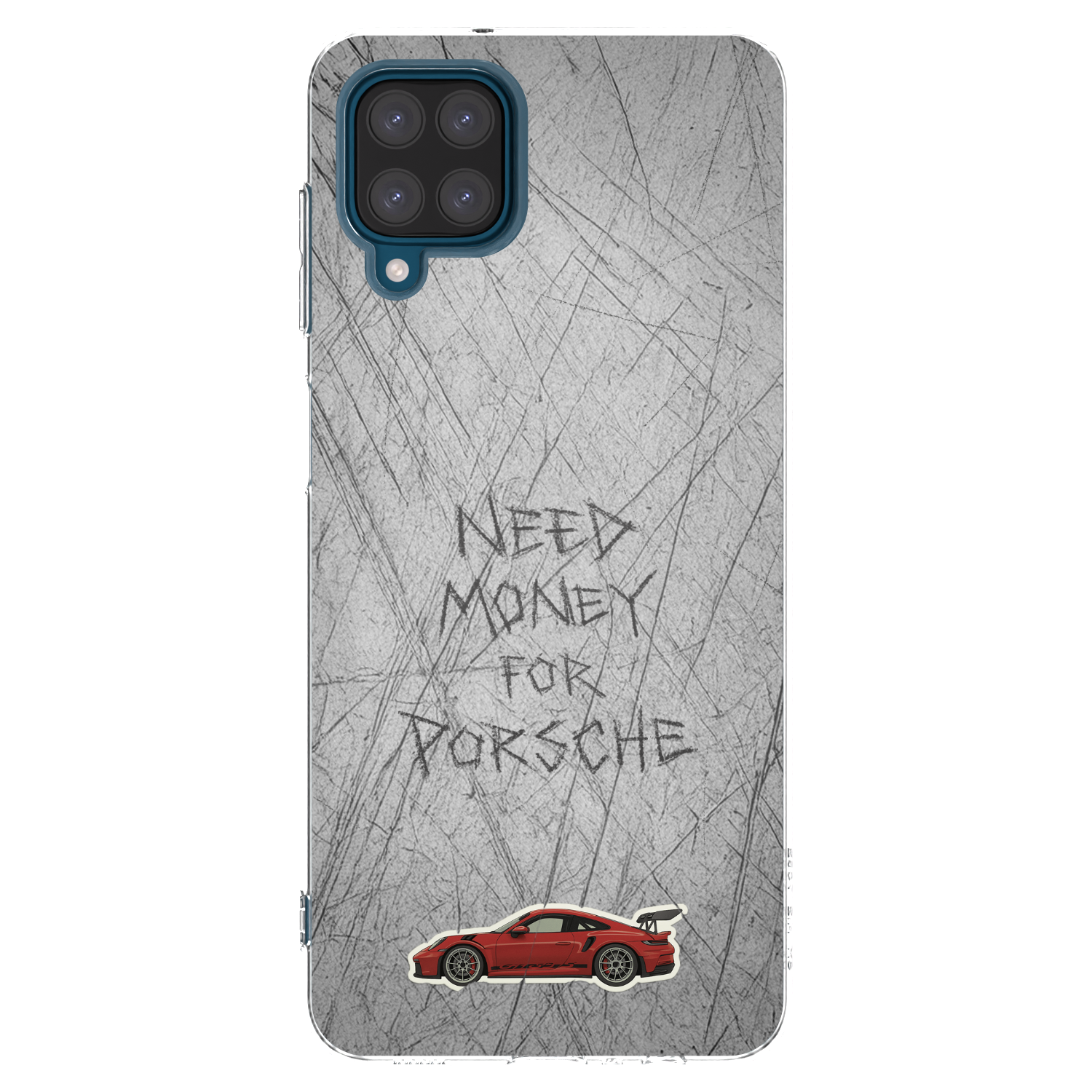 Picasee Samsung Galaxy A12 A125F Hülle - Transparentes Silikon - Garage Scratch