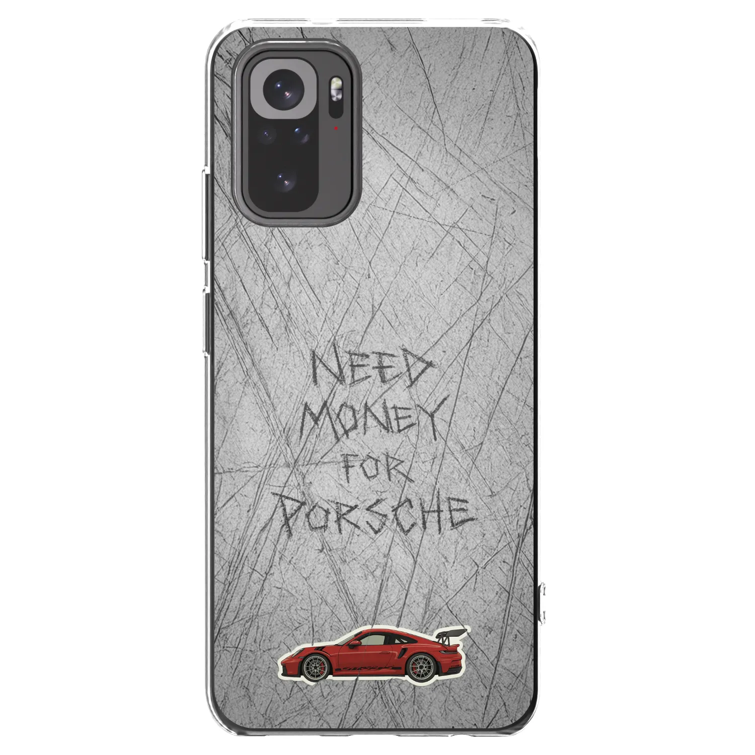 Picasee Xiaomi Redmi Note 10 Hülle - Transparentes Silikon - Garage Scratch