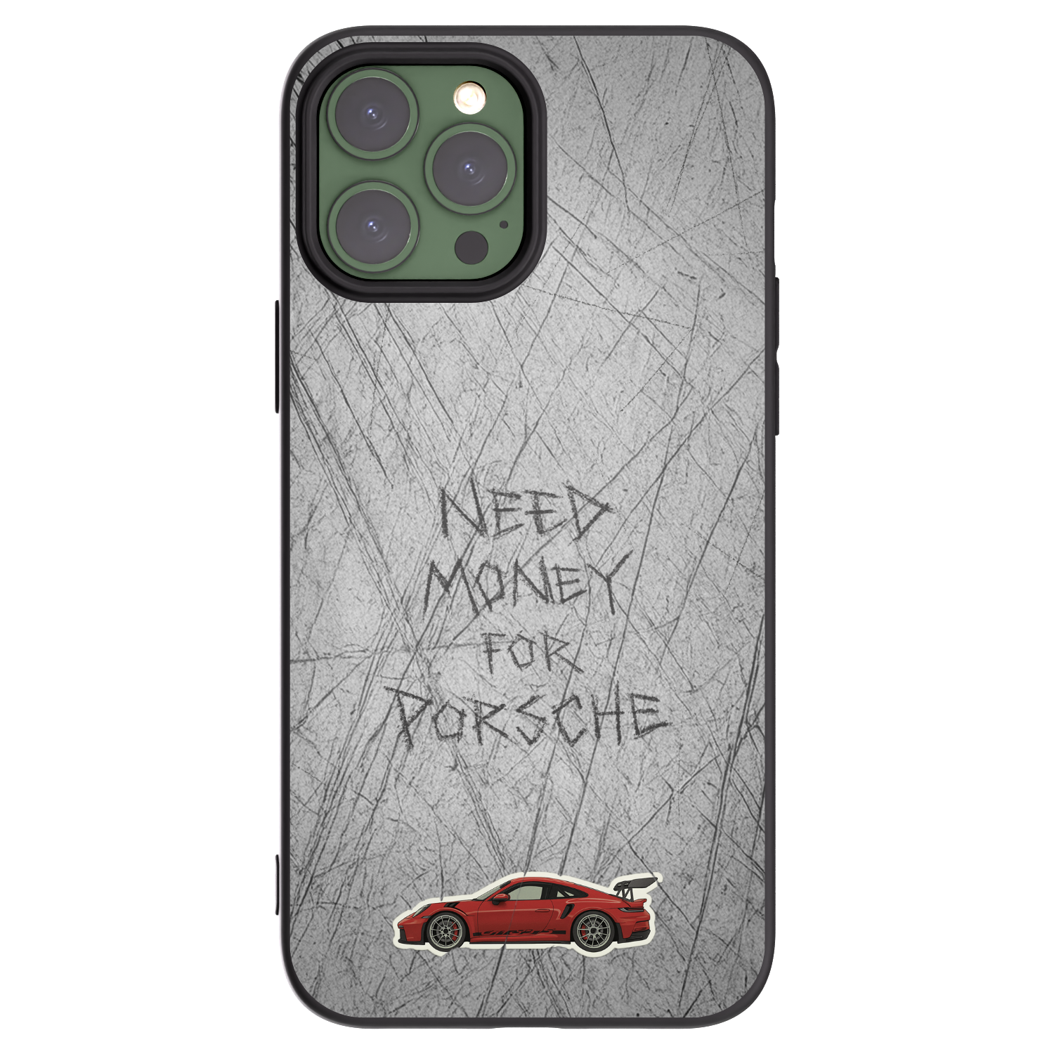 Picasee Apple iPhone 13 Pro Max Hülle - Schwarzes Silikon - Garage Scratch