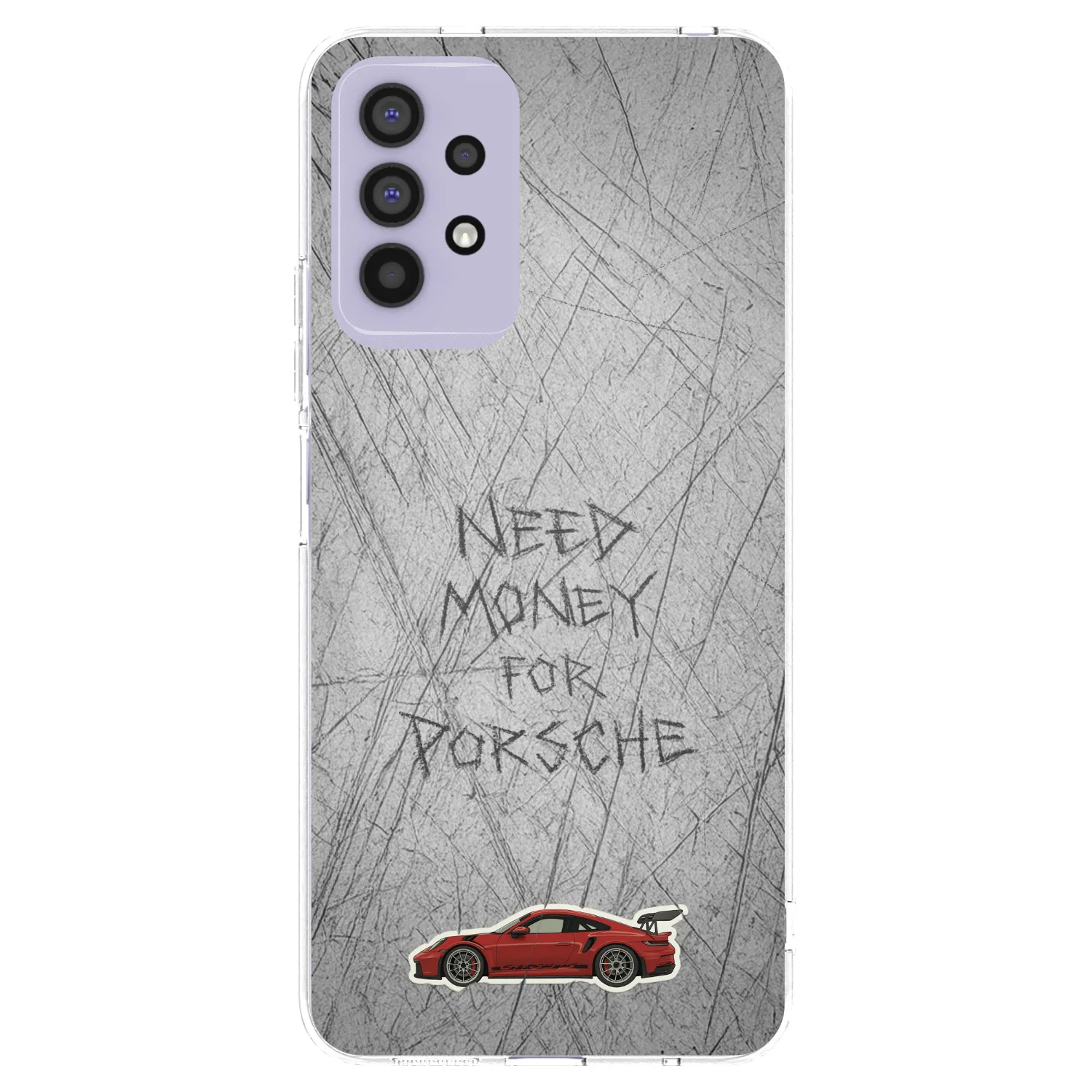 Picasee Samsung Galaxy A32 4G SM-A325F Hülle - Transparentes Silikon - Garage Scratch