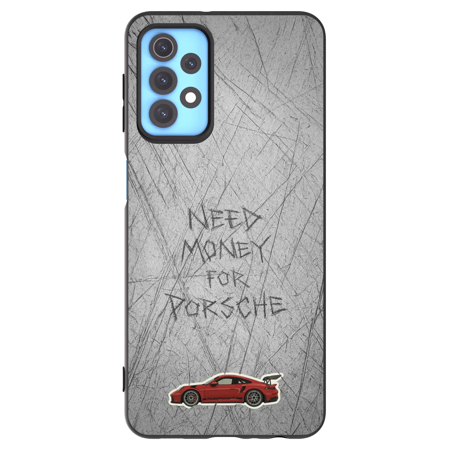 Picasee Samsung Galaxy A32 4G SM-A325F Hülle - Schwarzes Silikon - Garage Scratch