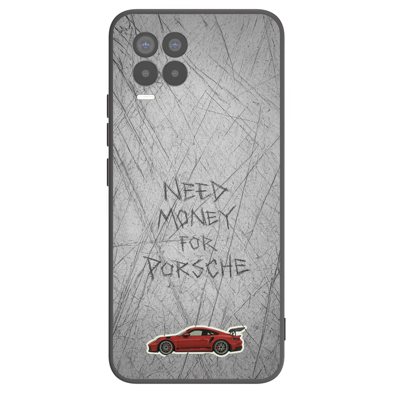 Picasee Realme 8 4G Hülle - Schwarzes Silikon - Garage Scratch