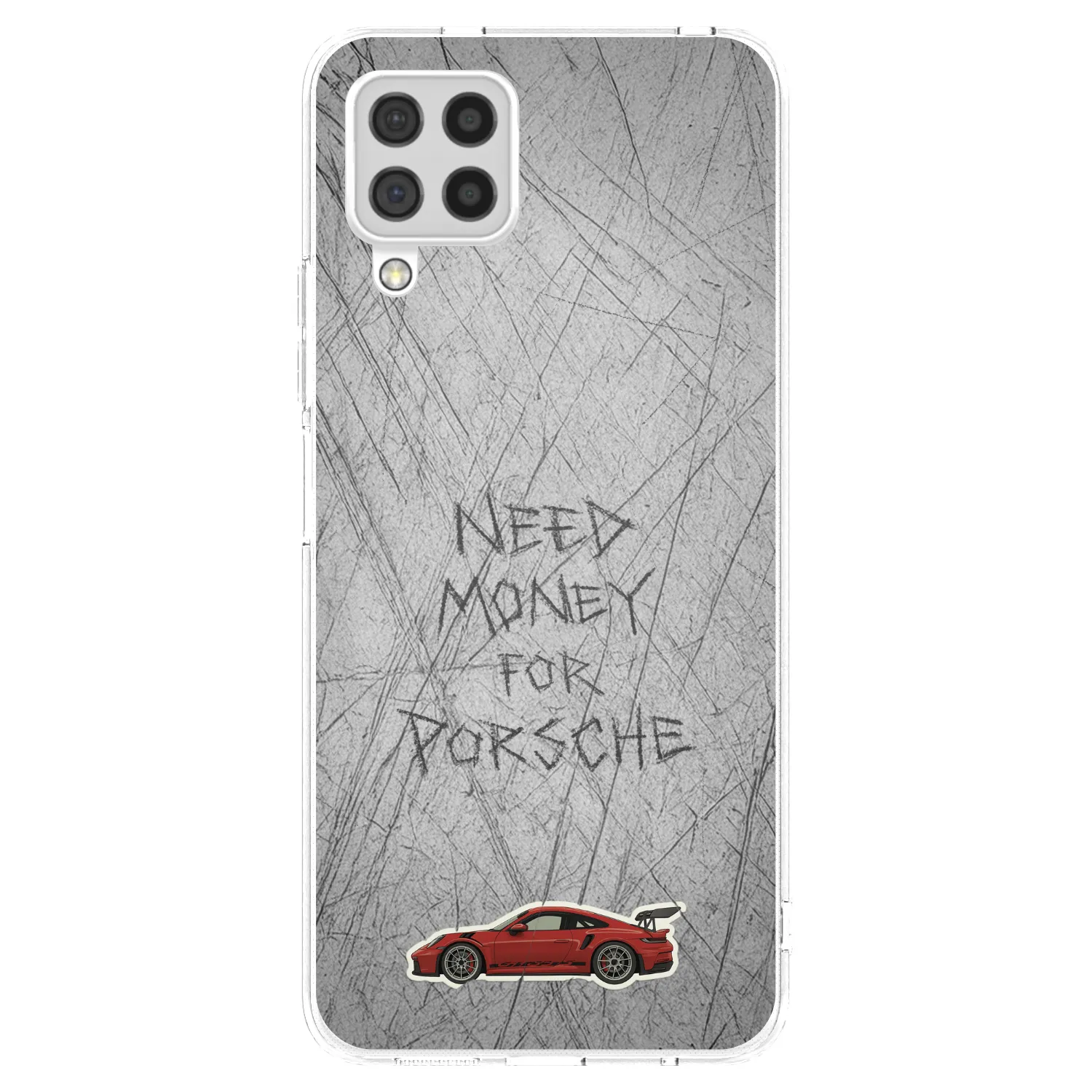 Picasee Samsung Galaxy A22 A225F 4G Hülle - Transparentes Silikon - Garage Scratch