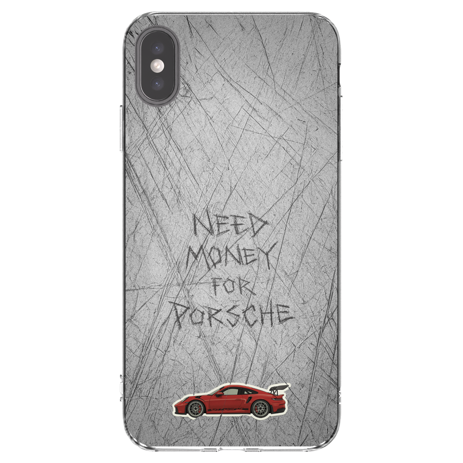 Picasee Apple iPhone XS Max Hülle - Transparentes Silikon - Garage Scratch