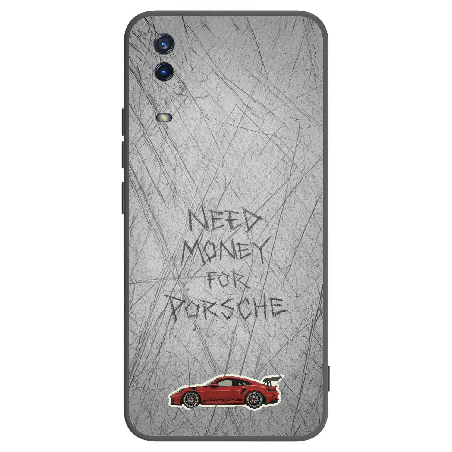 Picasee Vivo Y11s Hülle - Schwarzes Silikon - Garage Scratch