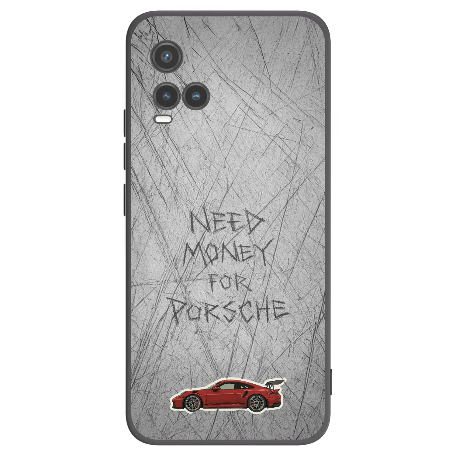 Picasee Vivo Y33s Hülle - Schwarzes Silikon - Garage Scratch