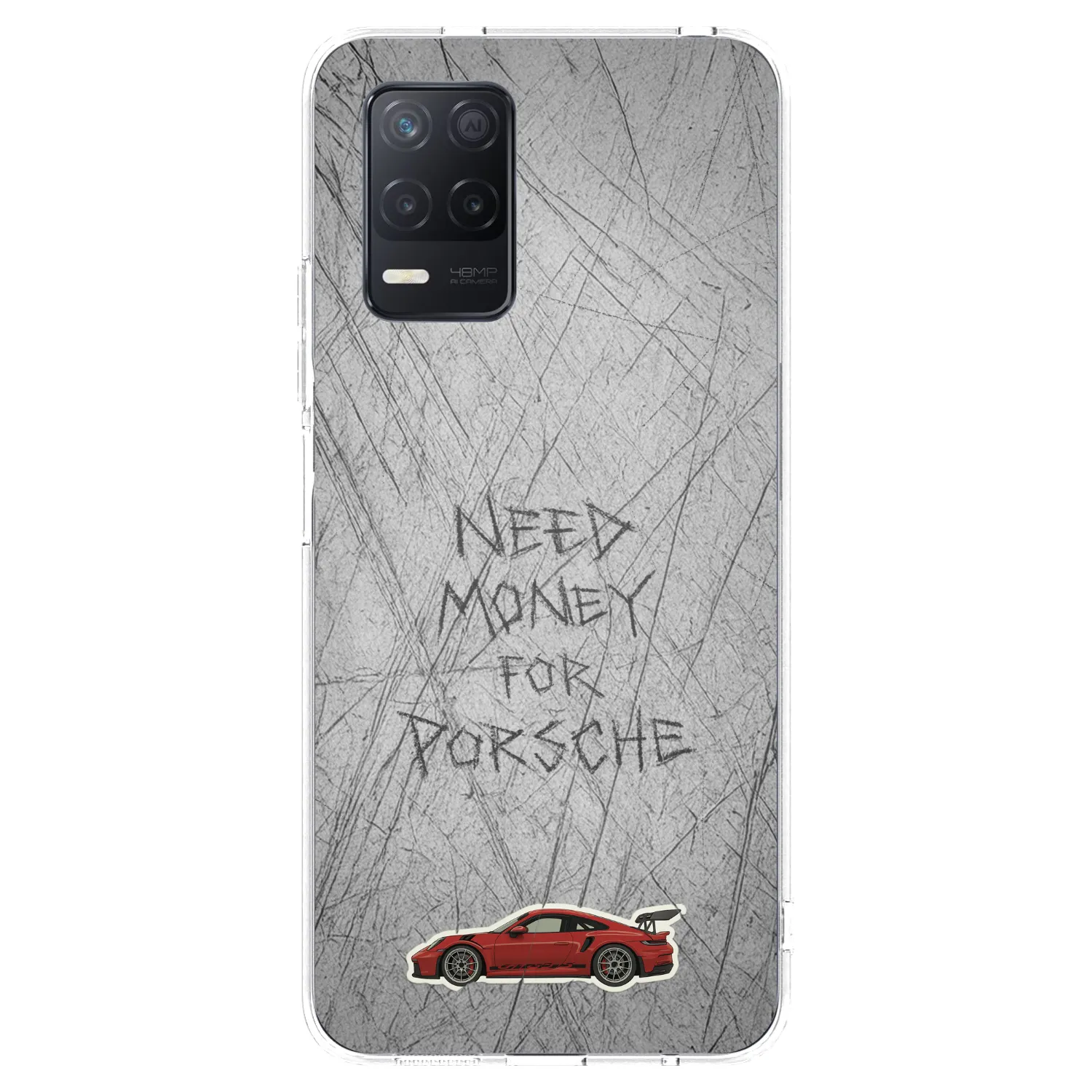 Picasee Realme 8 5G Hülle - Transparentes Silikon - Garage Scratch