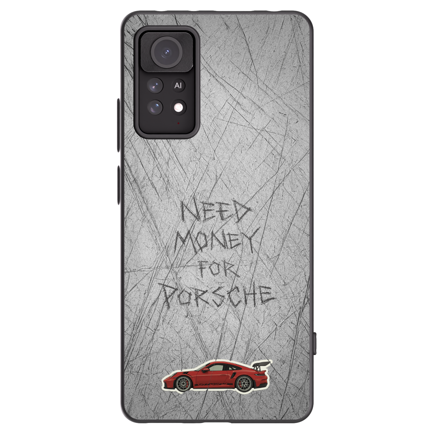 Picasee Xiaomi Redmi Note 11 Pro Hülle - Schwarzes Silikon - Garage Scratch