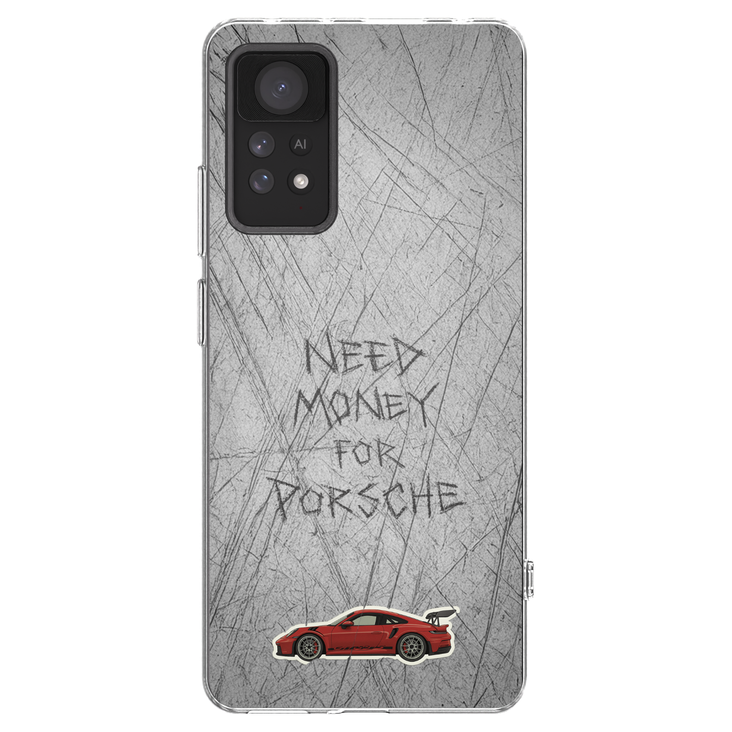 Picasee Xiaomi Redmi Note 11 Pro Hülle - Transparentes Silikon - Garage Scratch