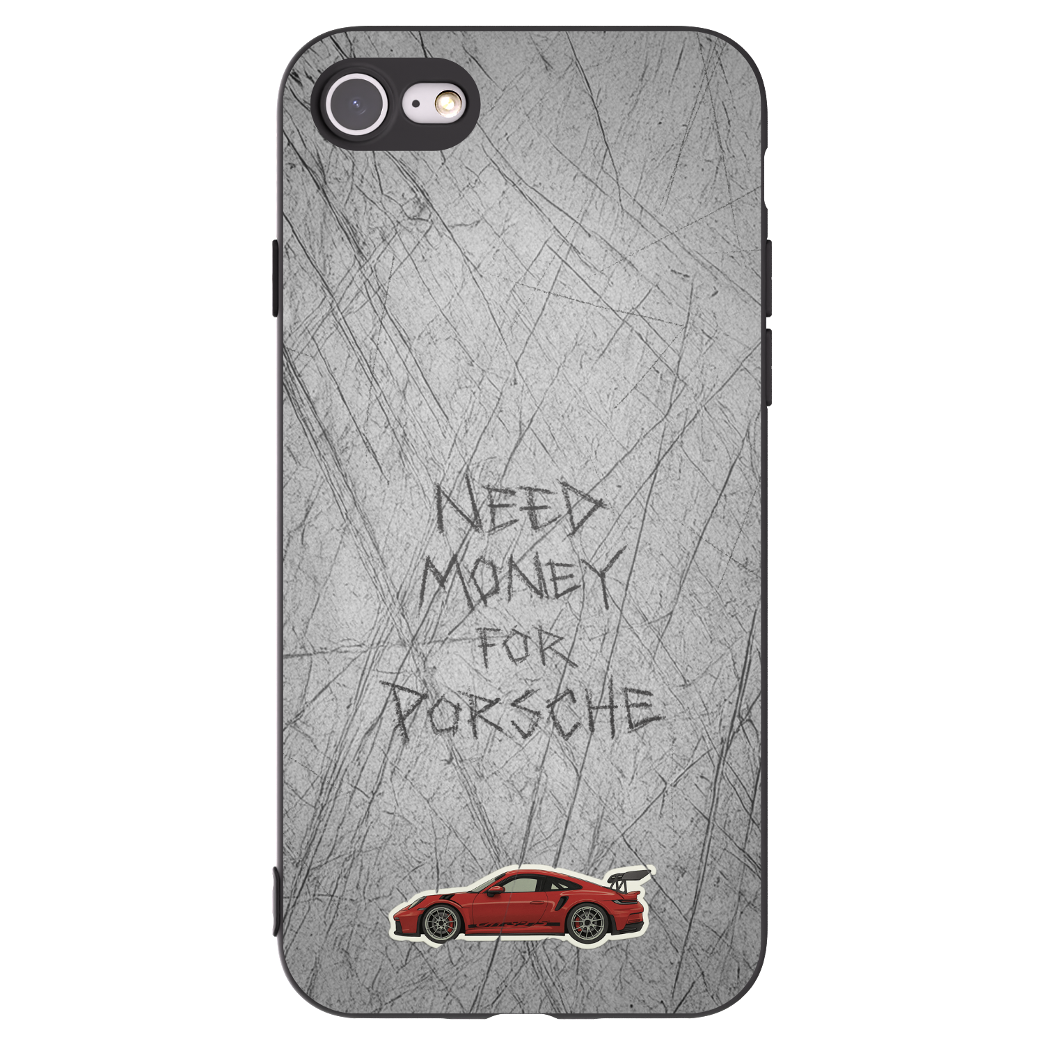 Picasee Apple iPhone SE 2022 Hülle - Schwarzes Silikon - Garage Scratch