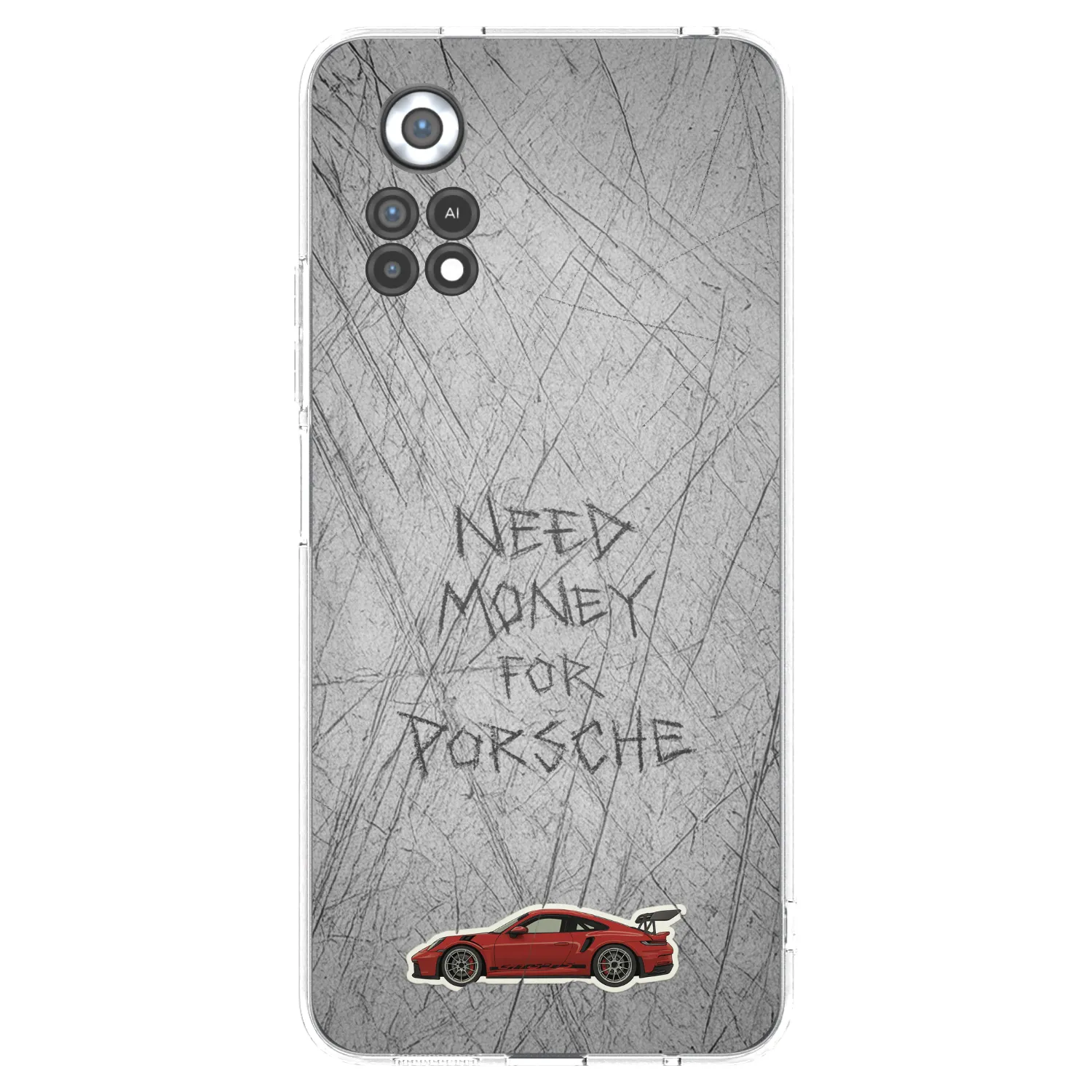 Picasee Xiaomi Poco X4 Pro 5G Hülle - Transparentes Silikon - Garage Scratch