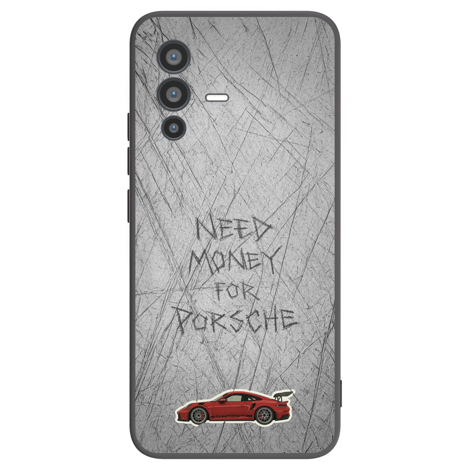 Picasee Vivo V23 5G Hülle - Schwarzes Silikon - Garage Scratch