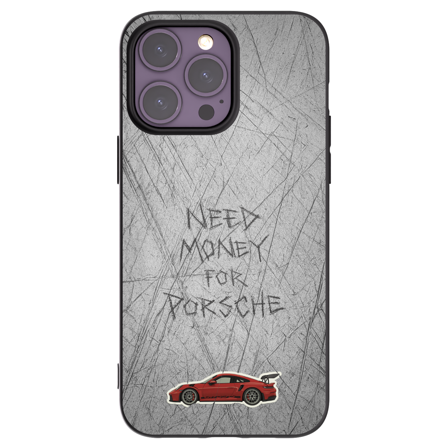 Picasee Apple iPhone 14 Pro Max Hülle - Schwarzes Silikon - Garage Scratch