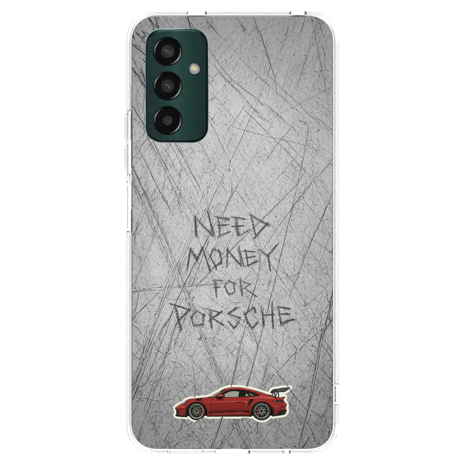 Picasee Samsung Galaxy M13 M135F Hülle - Transparentes Silikon - Garage Scratch